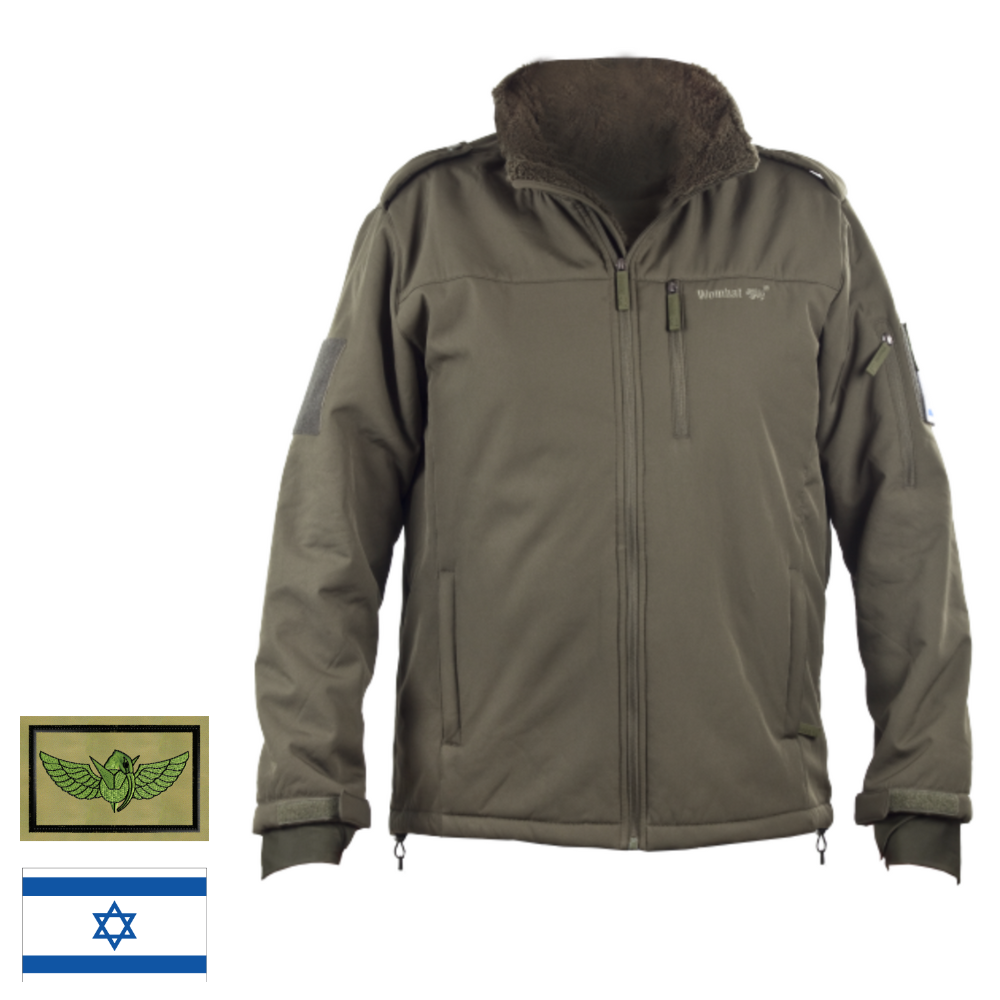 מעיל סופטשל טקטי בצבע ירוק זית
